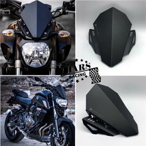 Motorcycle CNC Windshield Windscreen Aluminum Kit Deflector Fits For YAMAHA MT-07 MT 07 2018 2019 2020 MT07 FZ07 FZ-07 FZ 07