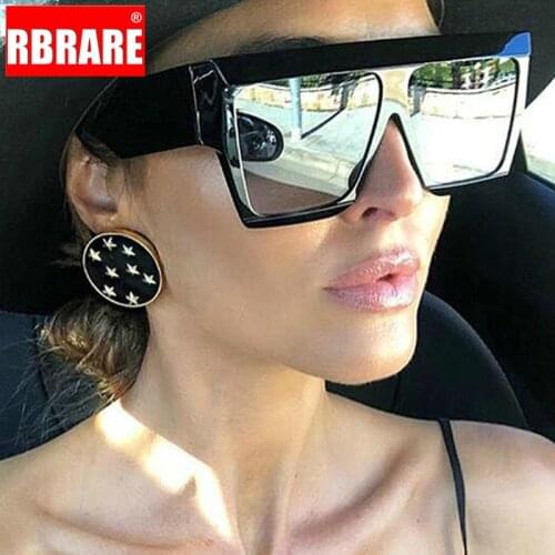 RBRARE Personality Square Mens Sunglasses Tide oversized Sunglasses Women Retro Wild ins Street Beat Round Face Glasses