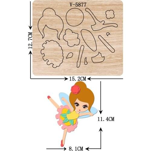 New Ballet girl wooden dies cutting dies for scrapbooking Multiple sizes V-5877