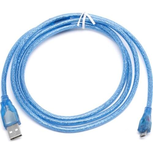 OOTDTY 1.5M Digital Cable USB 2.0 A Male to Micro B 5pin Male 28/24AWG Data Charger Cable High Speed Dropshipping