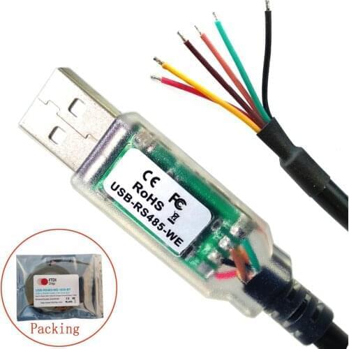 Sinforcon half duplex serial communication wire end ftdi usb rs485 adapter cable rs485 to usb converter