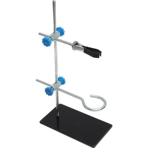 1Pcs 30Cm High Retort StandIron Stand with Clamp Clip Laboratory Ring Stand Equipment Lab School Education Supplies