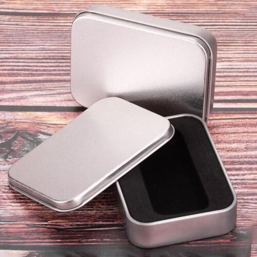 1Pc Portable Iron Storage Collectable Storage Box Case Organizer For Money Coin Candy Key Container Holder