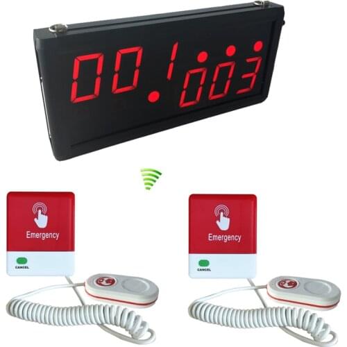 1 LED Screen with 15 Nurse Call Button Hospital Clinic Wireless Patient Calling Medical Emergency Service System