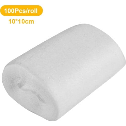 100Pcs/roll Gun Cleaning Patch Rifle Pistol Shotgun Airsoft Gun Cleaning Tool Highly Water Absorption Cotton Hunting Accessories