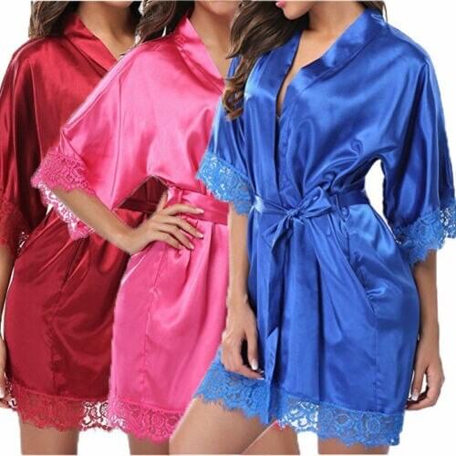 2021 Women Sexy Lingerie Sleepwear Lace Robe Nightwear G-string Dress Babydolls Erotic Collar Lace Edge Dress