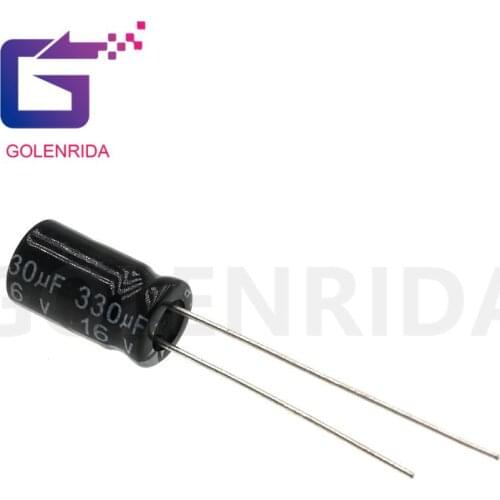 50PCS Electrolytic capacitor 16V330uF 6.3*11mm aluminum electrolytic capacitor 330uf 16v