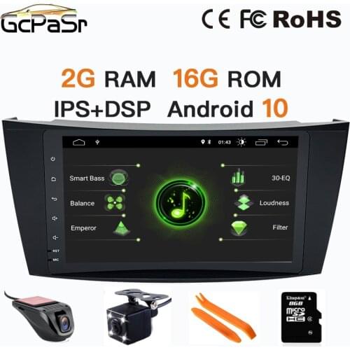 Android 10 2G 16G Car DVD PLAYER For Mercedes Benz E-class W211 E200 E220 E300 E3 GPS stereo audio navigation multimedia screen