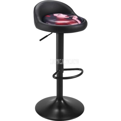 Modern Style Low Leg/High Leg Bar Chair Height Adjustable Swivel Bar Steel Leg Soft Cushion High Footstool Rotatable Bar Chair