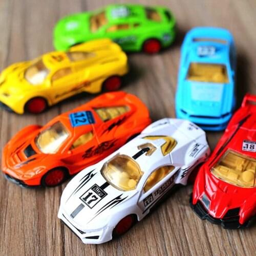 6pcs/set Alloy Pull Back Car Toy Personality Racing Car For Kids High Quality Plastic Cars Model Cartoon Models Christmas Gifts