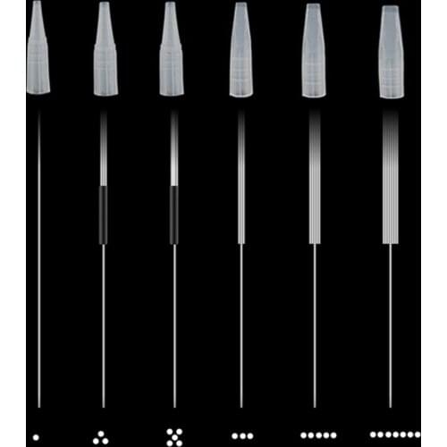 Tattoo Needles 0.35*50mm Steel Disposable Sterilze Tatoo Curved Round Liner High-grade Tattoo Machine Needle Tattoo Supplies