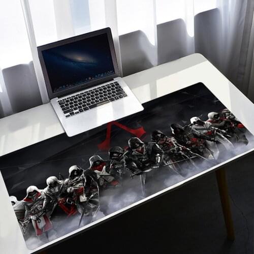 Assassins Creed Gaming Accessories Mouse Pad Large Pc Gamer Girl Mousepad Anime Cute Desk Mat Xxl Computer Keyboard Table Pads