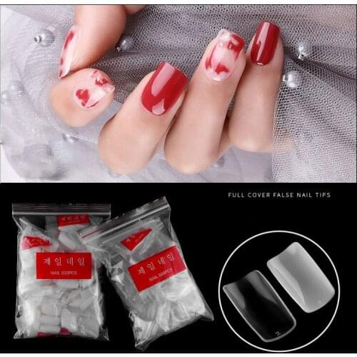 500pcs/bag Natural Color French False Nail Tips Artificial Fake Nails Art Acrylic Manicure Tools