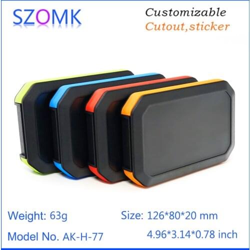 10 pcs 126*80*20mm IP65 plastic enclosure for electronics housing handheld project box smart design szomk plastic junction box
