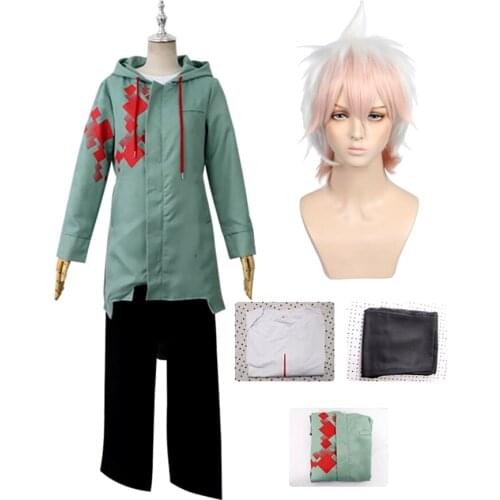 Anime Super Dangan Ronpa 2 DanganRonpa Nagito Komaeda Jacket Coat Cosplay Costume