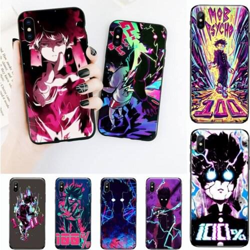Mob Psycho 100 Anime Phone Case for iPhone 11 12 mini pro XS MAX 8 7 6 6S Plus X 5S SE 2020 XR