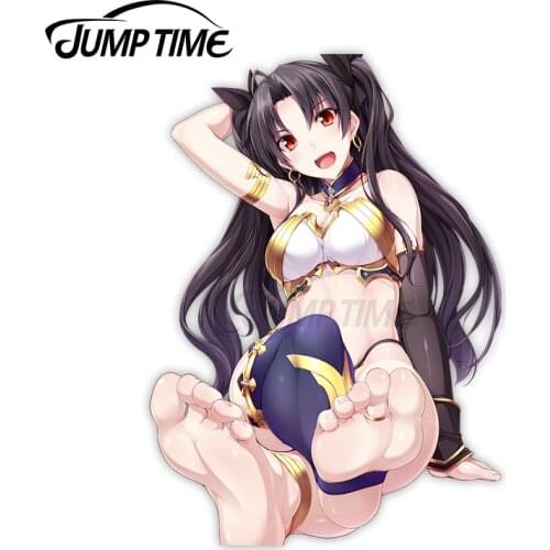 Jump Time 13 x 9.2cm For Fate Grand Order Ishtar Sexy Girl Car Stickers Waterproof Anime Motorcycle RV Cartoon Decal