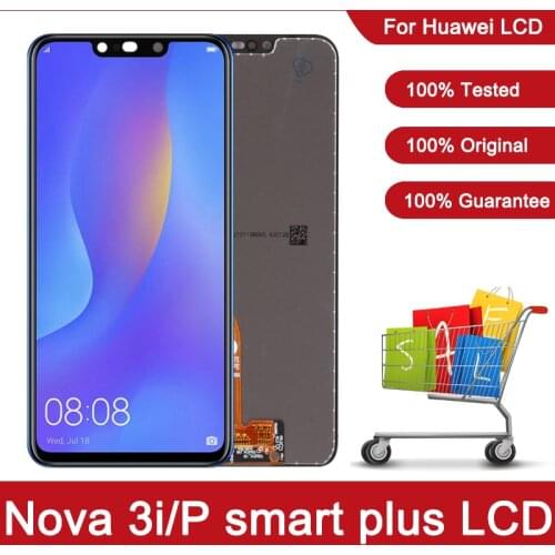Original 6.3" Display For Huawei Nova 3i INE-LX1 LX2 LCD Display Touch Screen Digitizer For Huawei P Smart Plus Replacement Part