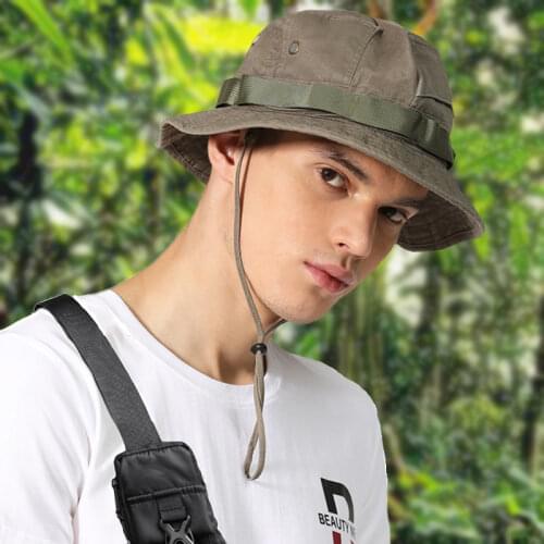 Outfly wash tooling style bucket hat fisherman hat mens outdoor hiking sunshade sun hat