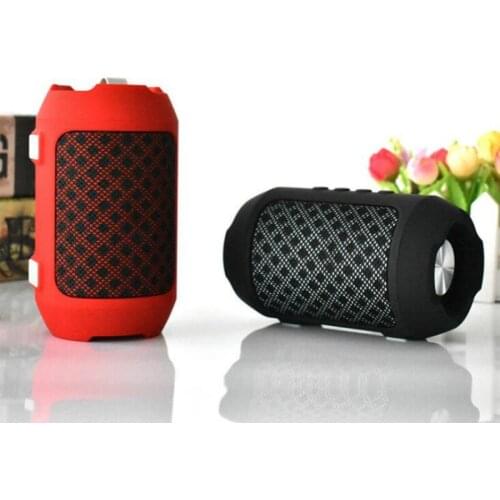 LNBEI portable bluetooth speaker 3W outdoor mini wireless column covered with cloth support Aux/TF card/FM Radio/USB