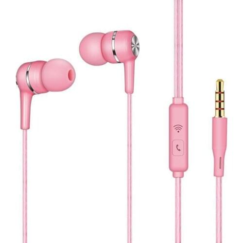 Simple Universal In-ear Inline Computer Phone With Wheat Headset Wire Headset Bluetooth-compatible Earphone V4.2 Stereo