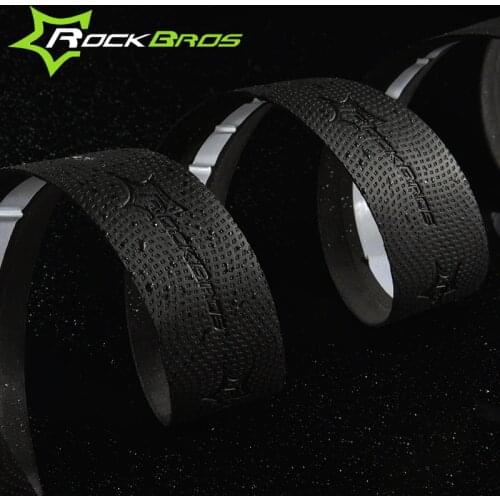 Rockbros Bicycle Handlebar Tape Anti-sweat Anti-slip Road Cycling Bike Handlebar Tape Wrap Bent Bar Bike Accessories 4 Colors