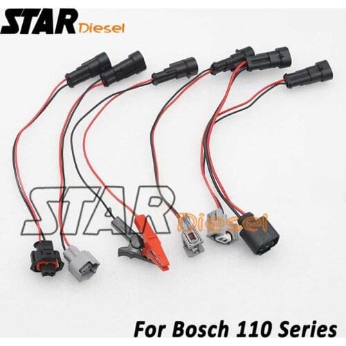 SatrDiesel Injector Detector Harness 4pcs Detector harness clamp S0278 Nozzle Tester for B0sch 110 SERIES