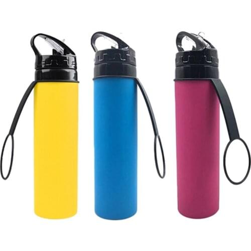Collapsible Water Bottle Portable Leak-Proof Silicone Kettle Outdoor Travel Camping Drink Sport Water Bottle