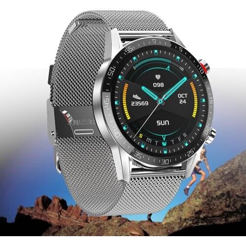 Smart Watch Bluetooth Call IP68 Waterproof Heart Rate Monitor Blood Pressure Push Message 1.3INCH Full Touch Smartwatch VS L7 L9