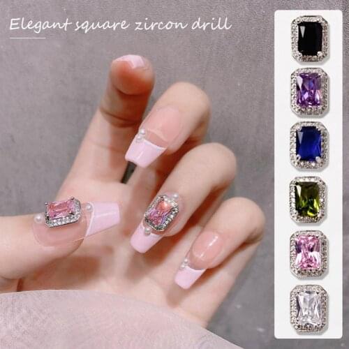 Cube Nail Rhinestone DIY Mini Japanese Exquisite Nail Art Zircon Cube Decoration for Manicure