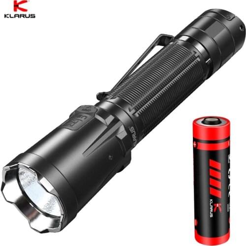 New Klarus XT21C Tactical Flashlight SST70 3200 Lumens, Type-C Charging LED Flashlight with 21700 Battery for Law Enforcement