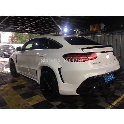 For Benz GLE class W166 GLE63 AMG GLE 300 400 2015 2016 2017 Carbon Fiber Rear Trunk Spoiler Tail Boot Lip Wing