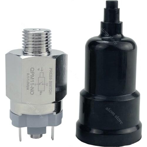 1/4" 1/8'' Micro Pressure Adjustable Diaphragm Hydraulic Switch QPM11-NC / QPM11-NO Pressure Switch Wire External Thread Nozzle
