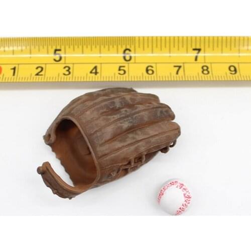 1/6 Scale Soldier Model Mitten Baseball Glove Baseball Set Prop for 12" Action Figure Simulation DIY