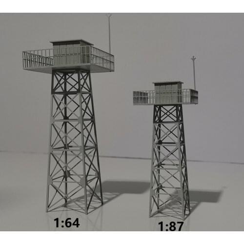 1:64/ 1:87 Scale DIY Water Tower Model Model Miniature Tower Model Toy