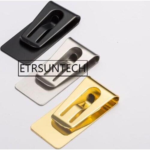 100pcs Stainless Steel Slim Pocket Cash Purse Money Wallet ID Credit Card Holder Men Women Wedding Party Favor Gifts