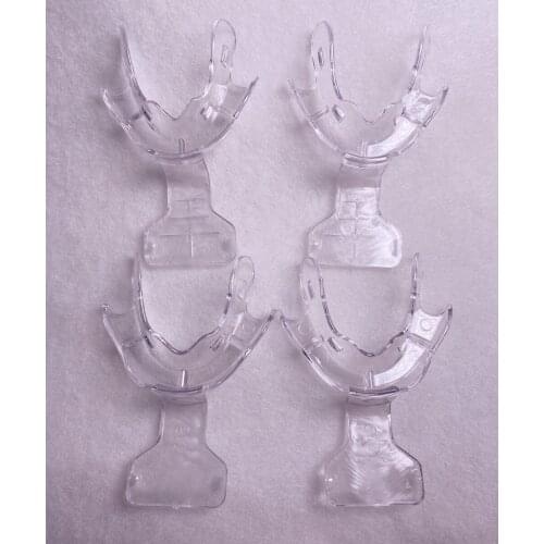 2Pcs-100Pcs Dental Edentulous Jaw Frame Cut Back Impression Trays Plastic Large Autoclavable