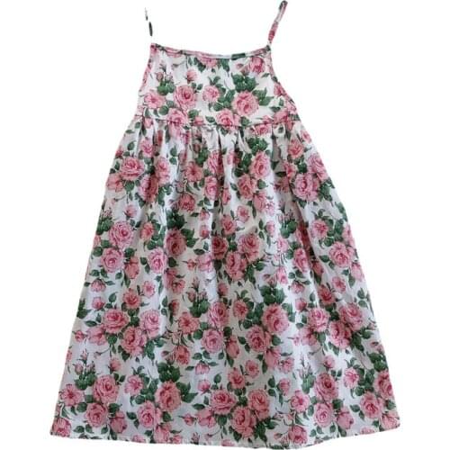 2021 Summer Casual Solid Girls Dress Cartoon Kids Dresses For Girls High Quality Fashion Girl Clothes