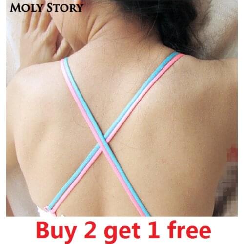 27 Color Decorative Breast Tape Shoulder Cute Clear Bra Straps Replacement Underwear Belt Women Intimate Bra Accessories
