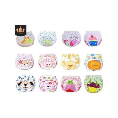 50pcs boys Cotton Baby Cloth Diaper Nappies Pants Reusable Washable Baby Diapers Pocket Waterproof Breathable 12-16kg