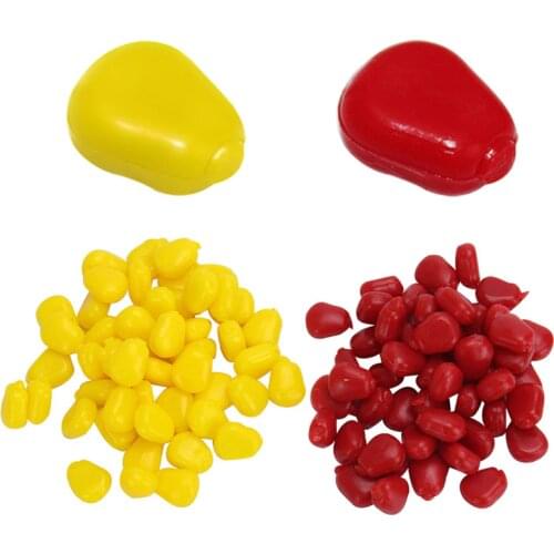 50Pcs/Box Carp Bait Corn Smell Soft Bait Sinking Water Corn Carp Fishing Lures with The Fishy Smell of Artificial Rubber Baits