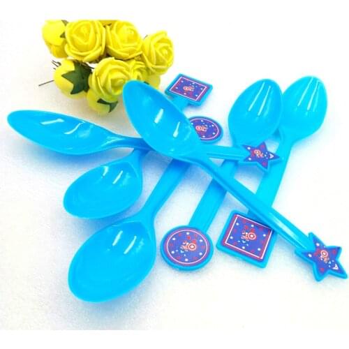 6pcs lot Captain America Cartoon Theme Party suppliesChildrens birthday party decorations Plastic Spoons Party Supplies