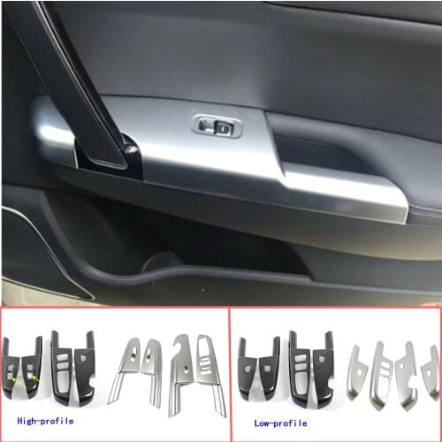 Car ABS Chrome Door Window Glass Panel Armrest Lift Switch Button Trim Frame 4pcs For Kia KX5 Sportage 2016 2017 2018