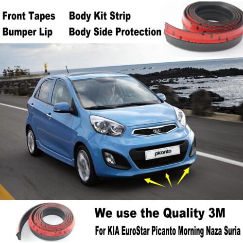 Car Bumper Lips For KIA EuroStar Picanto Morning Naza Suria / Body Kit Strip / Front Tapes / Body Chassis Side Protection