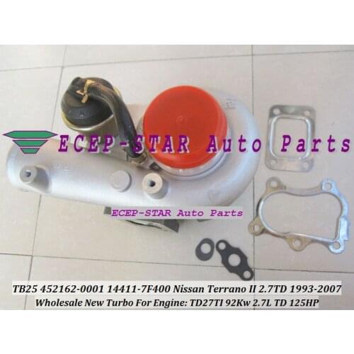 Free Ship TB25 452162 452162-5001S 452162-0001 14411-7F400 Turbo For Nissan Terrano 2 For FORD MAVERICK 97- TD27TI TD27TDI 2.7L