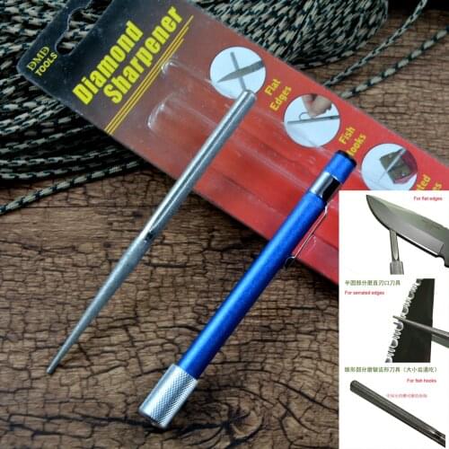 Y-START Diamond Sharpener Knife Aluminum Handle for General sharpening jobs fish hook sharpening