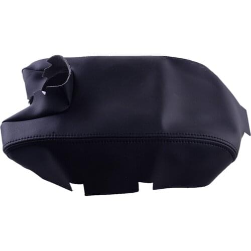 Car Interior Black Central Console Lid Armrest Cover Protector Microfiber PU Accessories Fit for Acura TL 2009 2010 2011 2012