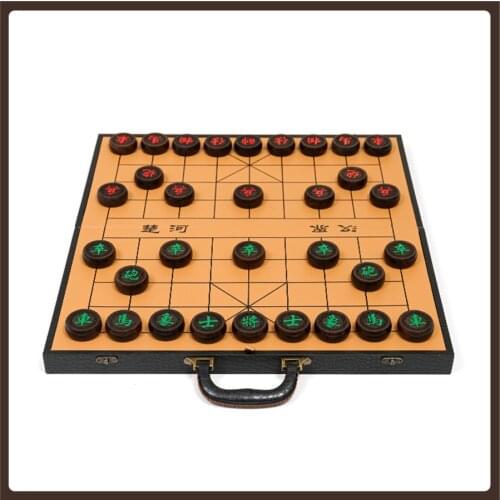 Pieces Wood Original Chinese Chess Portable High Quality Chinese Chess Board Games For Adults Juego De Mesa Wooden Chess Set