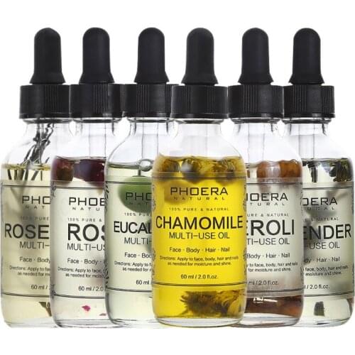 For Face Body And Hair With Natural Petals - 2 Fl Oz Multi-Use Plant Oil, Moisturizing,anti-aging,relaxing,brightening Essence