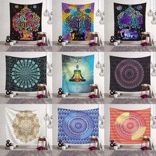 Indian Compass Mandala Tapestry Wall Blanket Beach Towel Art Home Decoration Accessories Boho Decor Wall Tapestry Witch Tapestry